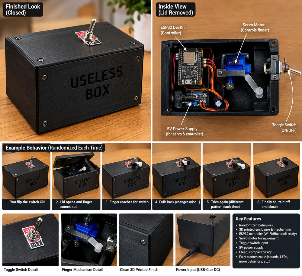 Useless Box project