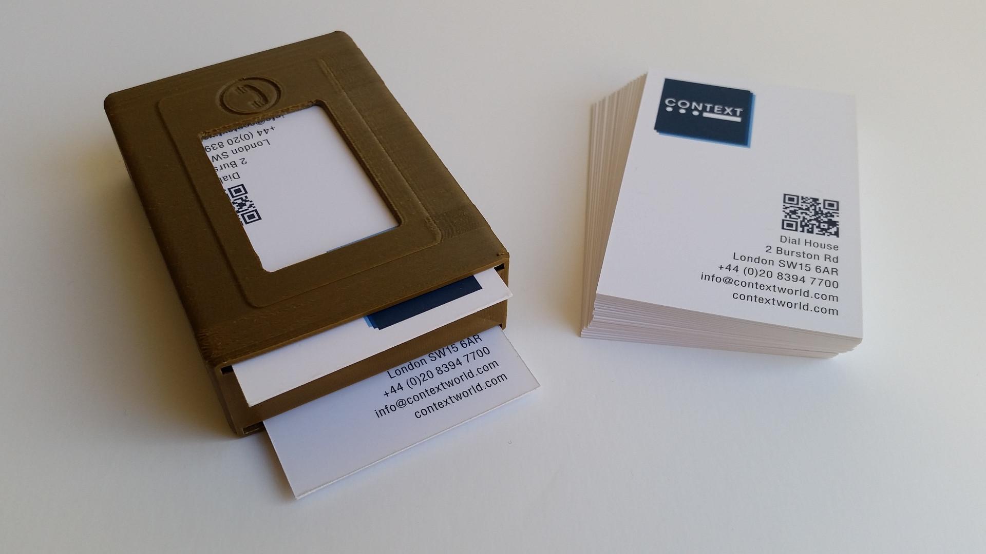 dual business card holder