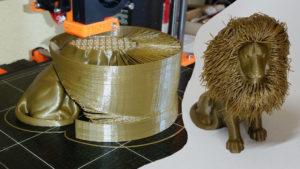 3D Printing Gallery - Hairy Lion - Designed by Primoz Cepin