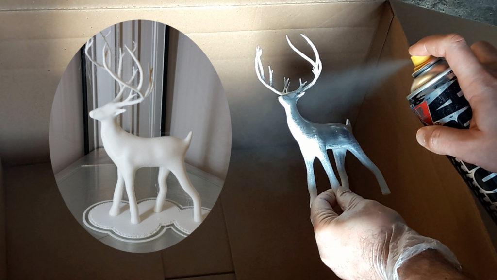 spraypainting3dprintschristmasdeertn 3DWithUs
