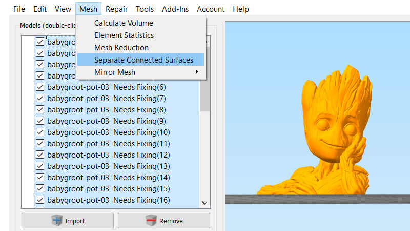 STL Repair Software for 3D Printing