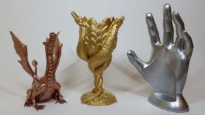 Spray Painting 3D Prints - Adalina, Dragon Cup and Wine Hand
