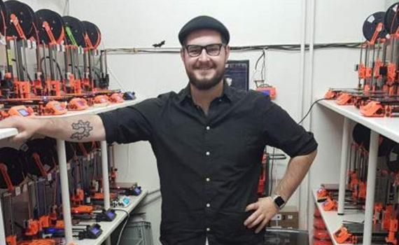 Josef Prusa in His 3D Printer Factory