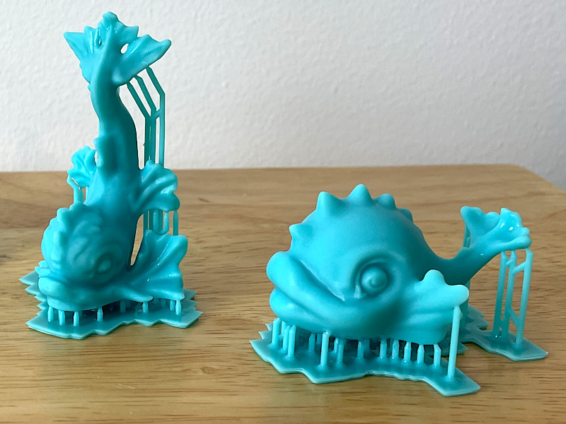 Baby Fish and Lamppots Fish Printed in Resin