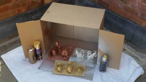 Spray Painting 3D Printed Models Gallery - Workshop Box