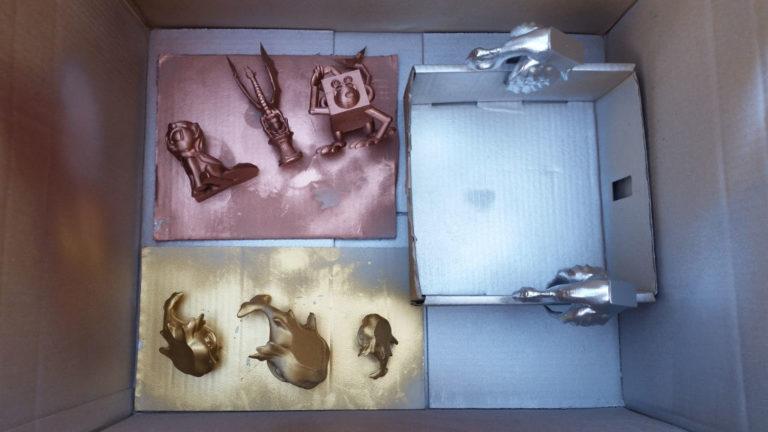 Spray Painting 3D Printed Models Gallery
