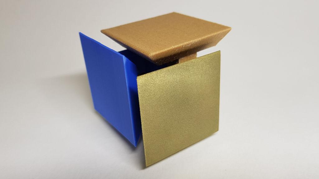 WRB Cube 3D Print - Plastic Metal & Wood Composites