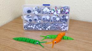3D Printed Flexi Articulated Models - Googly Eyes