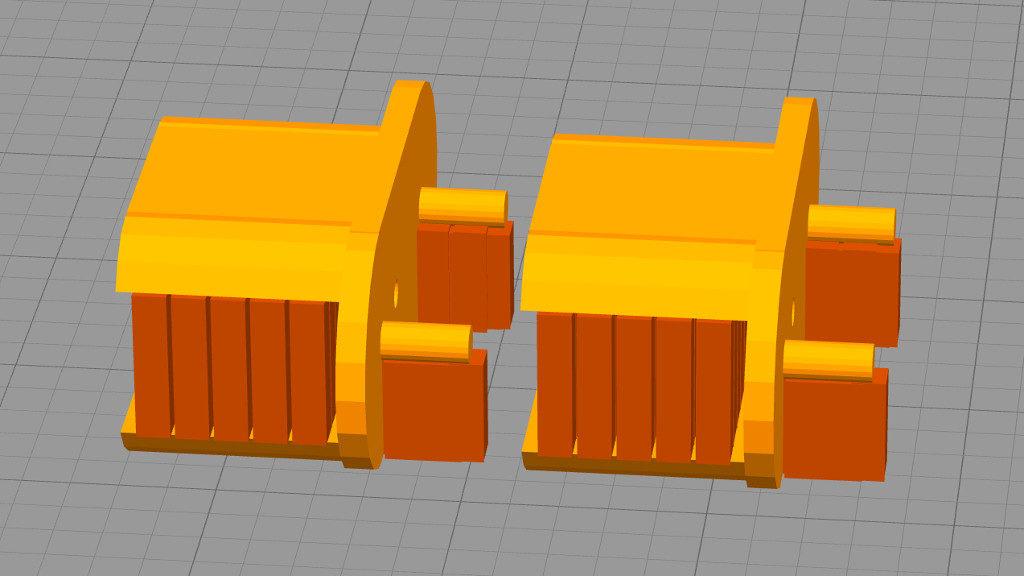 Wardrobe Rail Bracket - Positioning in Simplify3D Slicer