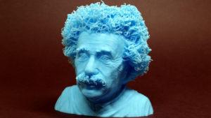 3D Printed Bust - Hairy 3D Prints - Albert Einstein