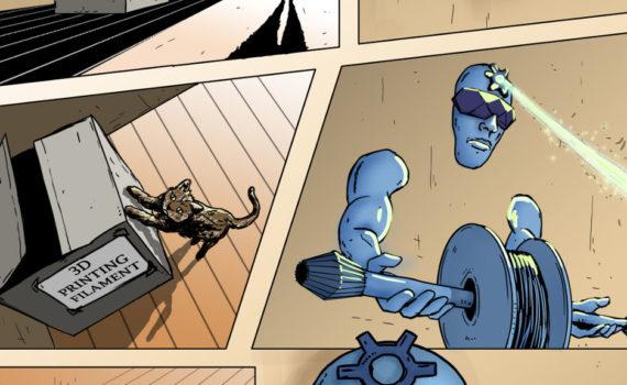 3D Printing Guardian Comic Strip - Present Day