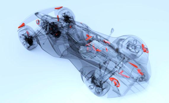40 Car Parts 3D Printed with Desktop 3D Printer - MONO R X-Ray
