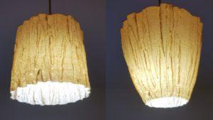Vase Mode Ideas - 3D Scanned Pine Texture Lamp Shades