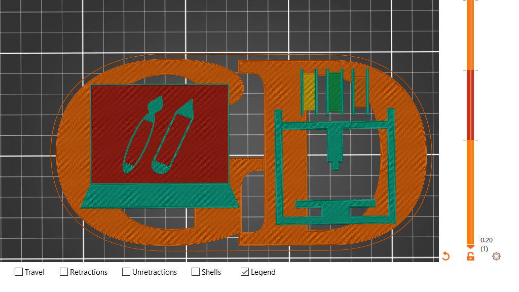 Create Graphic Design with 3D Printer - Preview in PrusaSlicer Create Graphic Design with 3D Printer - Preview in PrusaSlicer