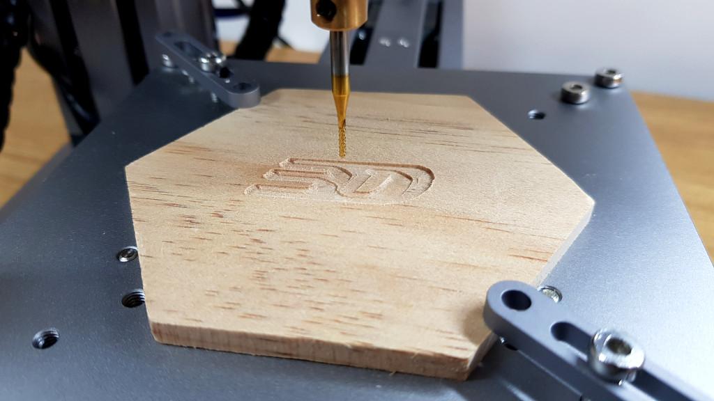 Snapmaker 3-in-1 CNC Module Test - Carved Logo