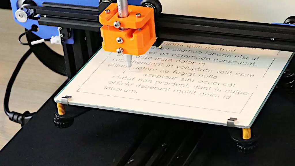 Pen Plotter Toolhead pltr v1 Mounted on the 3D Printer