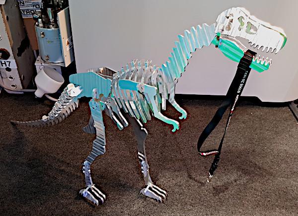 T-Rex Skeleton Cut with CNC Router