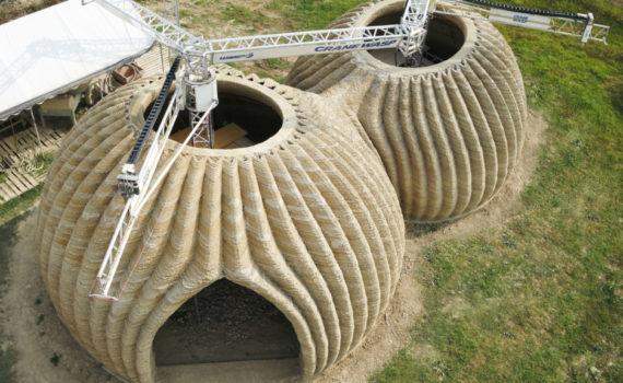 TECLA 3D Printed House and Crane WASP 3D Printer