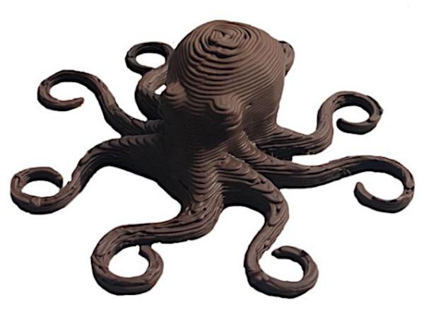 3D Printed Chocolate Octopus