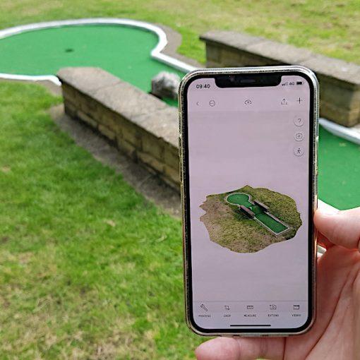 3D Scanned Mini Golf in Polycam App