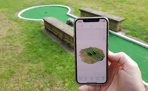 3D Scanned Mini Golf in Polycam App