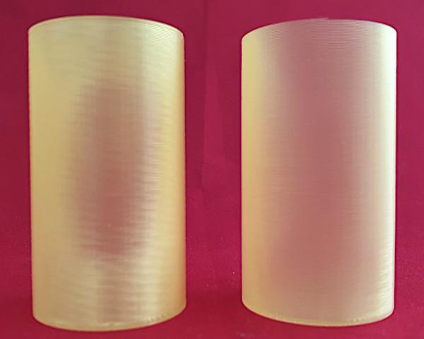 Layer Width Comparison - 1.0mm vs 0.4mm Layer (Extrusion) width comparison - 1.0mm vs 0.4mm