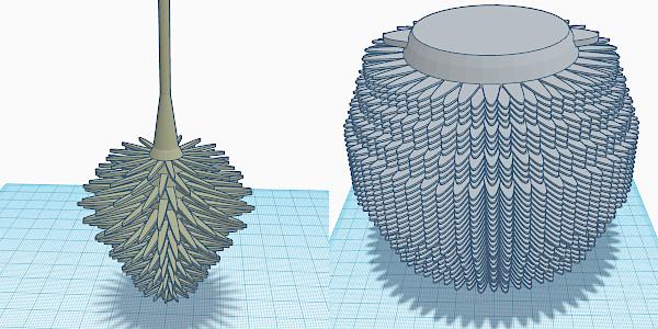 Vases with Loops - Designed in Tinkercad Vases with Loops