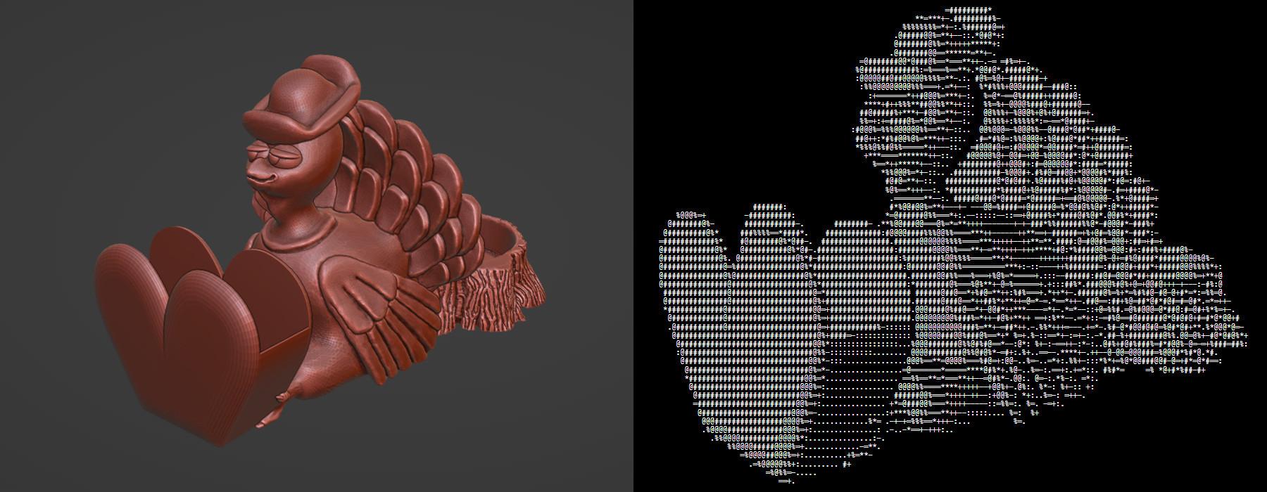 Blender vs 3D ASCII Generator