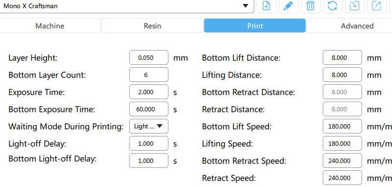 Anycubic Photon Mono X 6K resin settings spreadsheet - Updated 2022