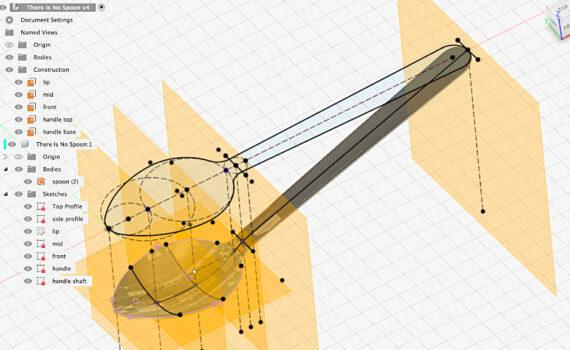 Learn Fusion 360 - 3D Designed Spoon