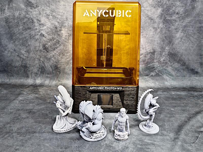 Anycubic Photon M3 and 3D Printed Models