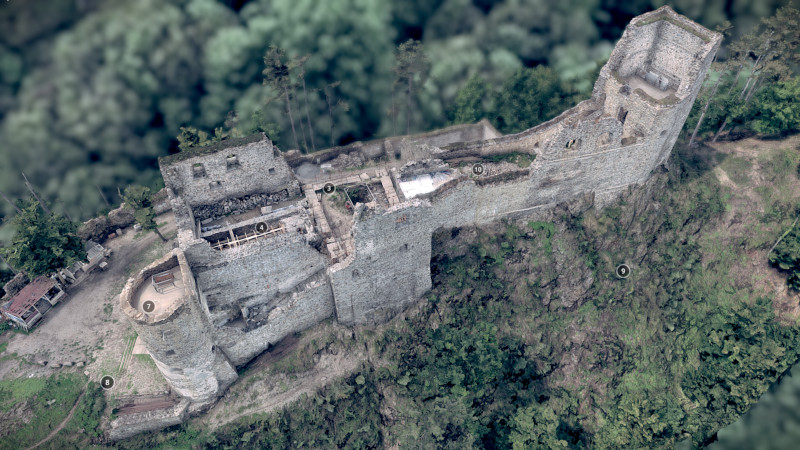 Ruins of the Castle Revište - Screenshot of a 3D Scan Ruins of the Castle Revište - Screenshot of a 3D Scan