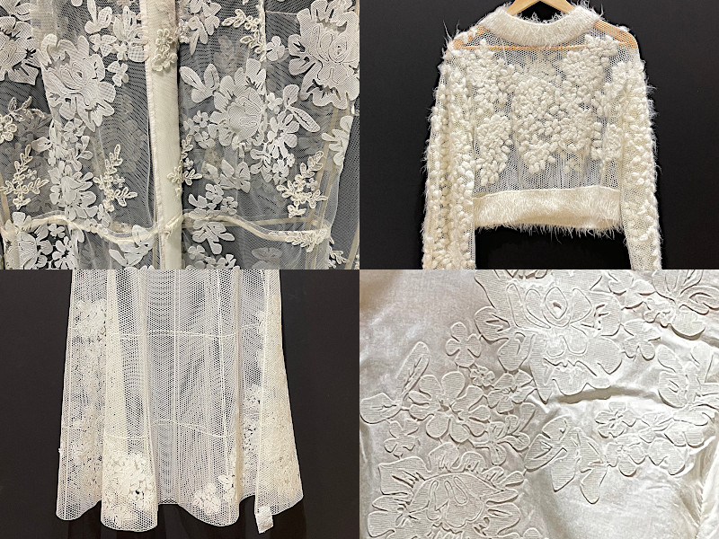 The garments with 3D printed features