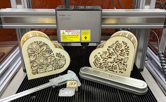 Snapmaker 10W Laser Module and Test Models