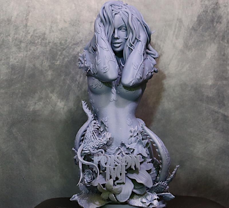 3D Printed Poison Ivy Bust
