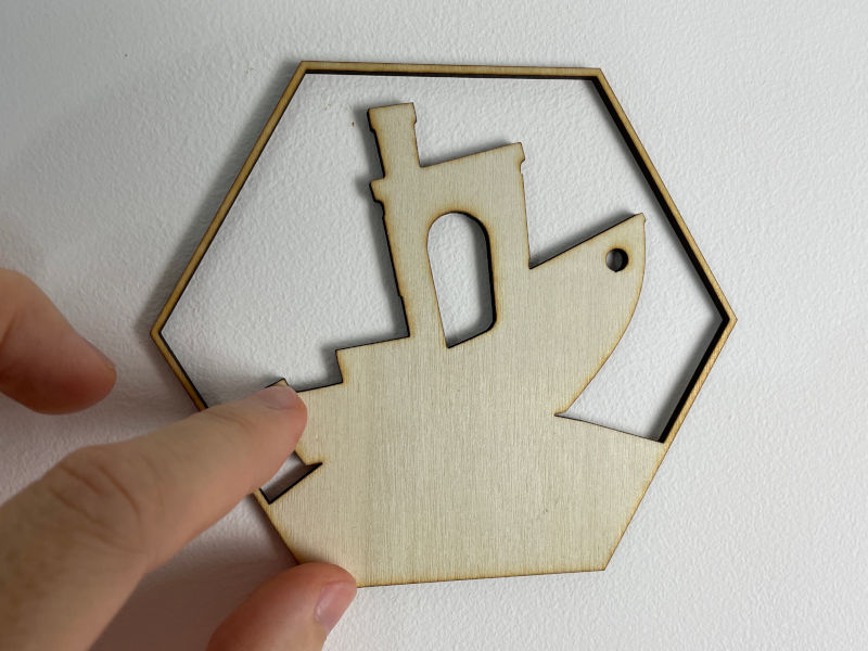Laser Cut Hexagon - 3DBenchy
