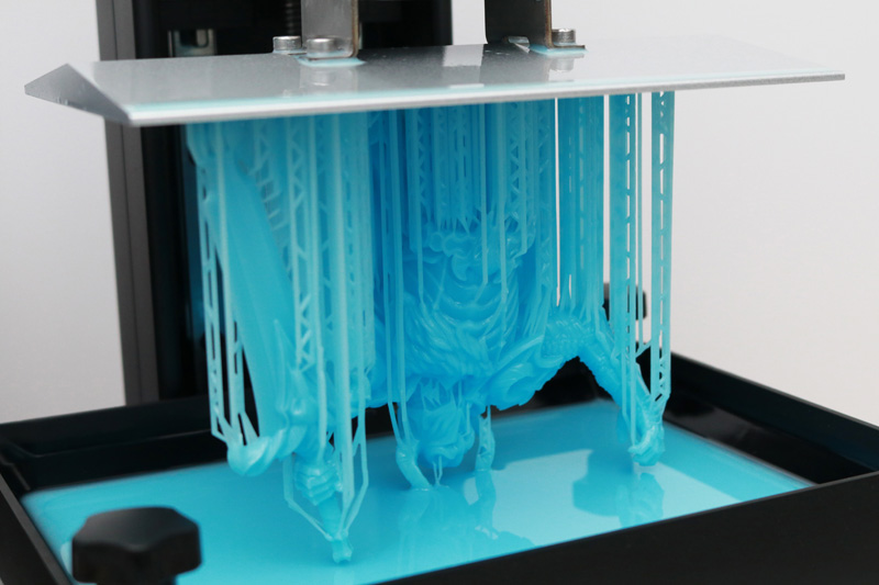 3D Printed Model on Resin Printer