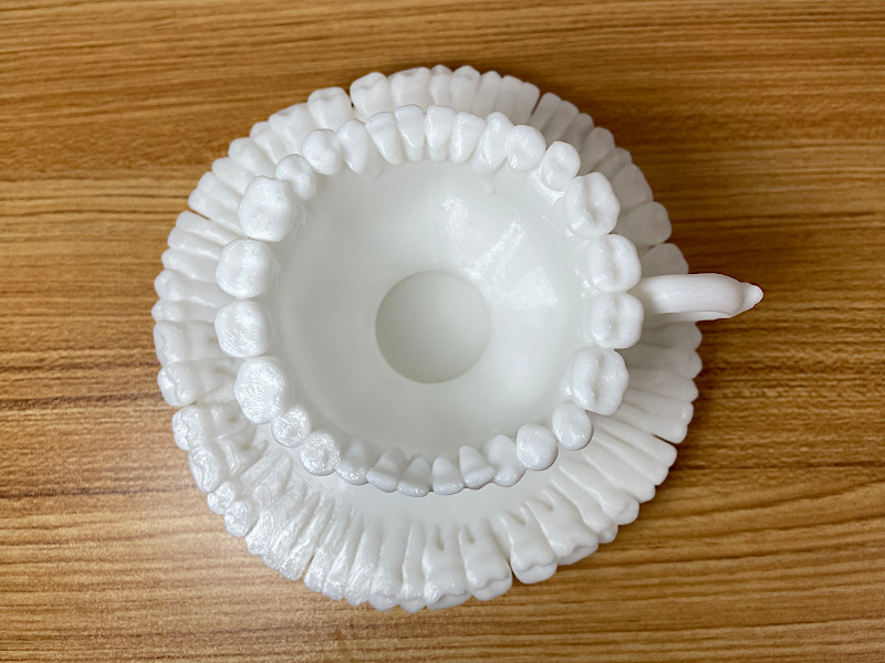 3D Printed Teeth Cup & Saucer