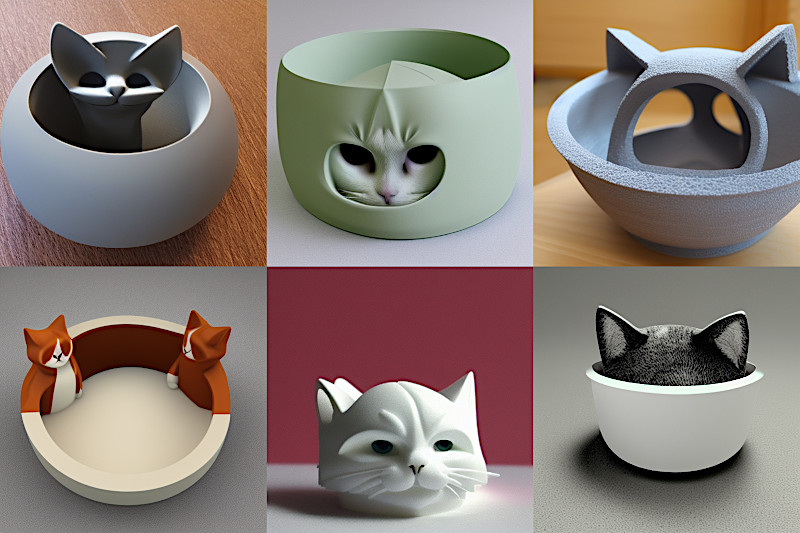 Cat Bawl 3D Print Prompts
