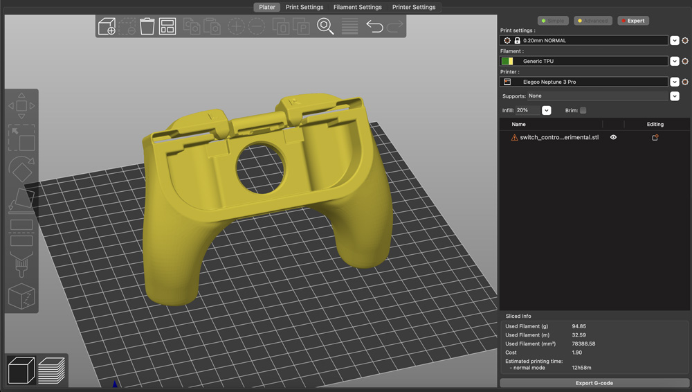 3D Model - in PrusaSlicer Preview