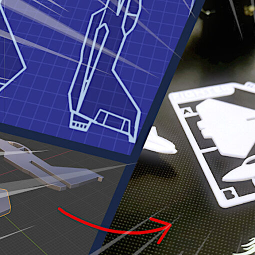 Kit Card Model's Blueprints and 3D Print