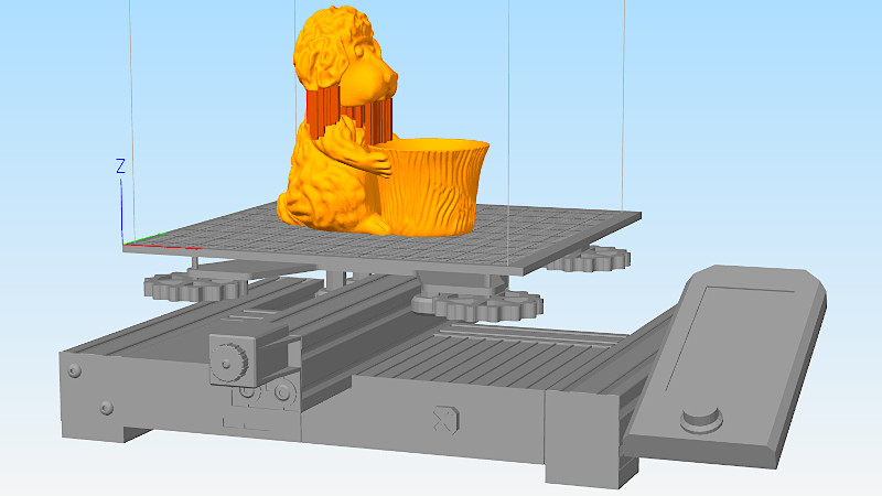 Model with custom supports in Simplify3D