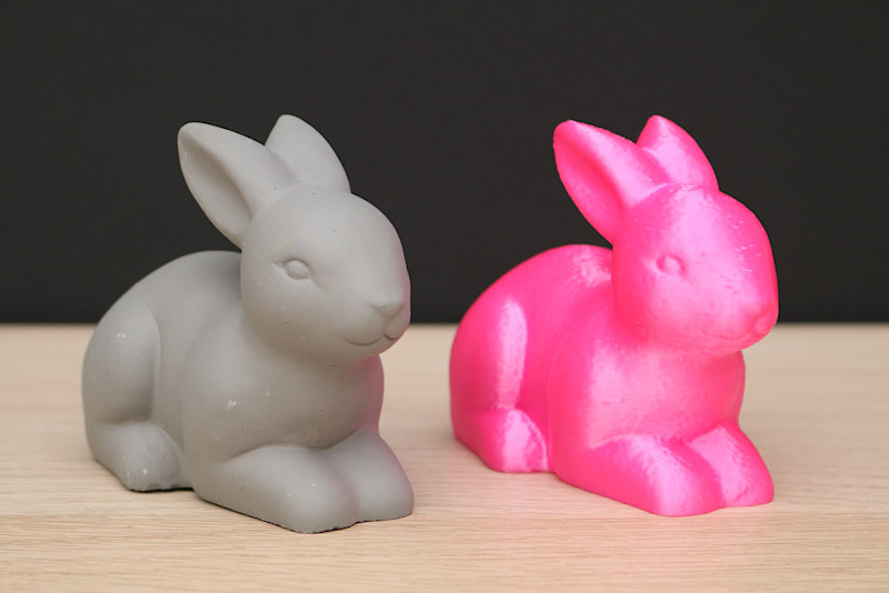 Ceramic and 3D Printed Bunnies