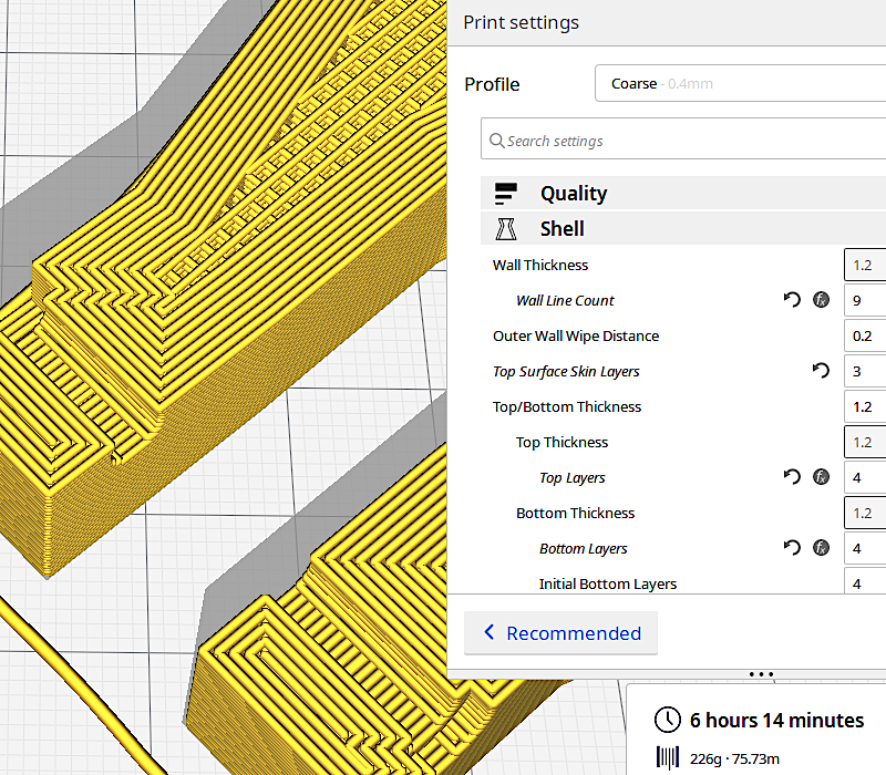 Cura Slicer Preview