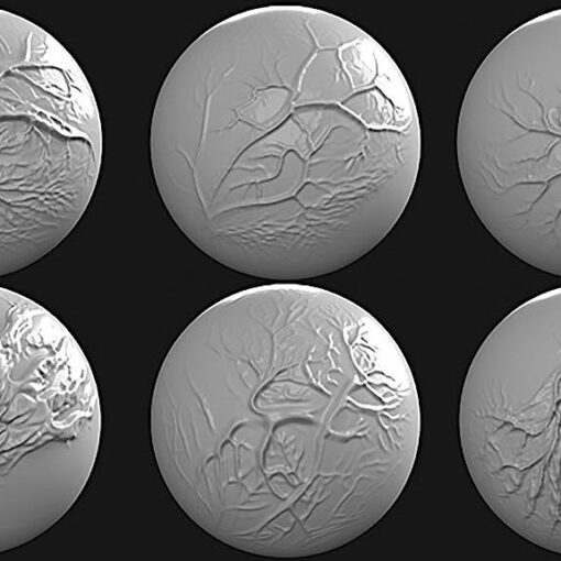 Six Blender Brushes for Sculpting