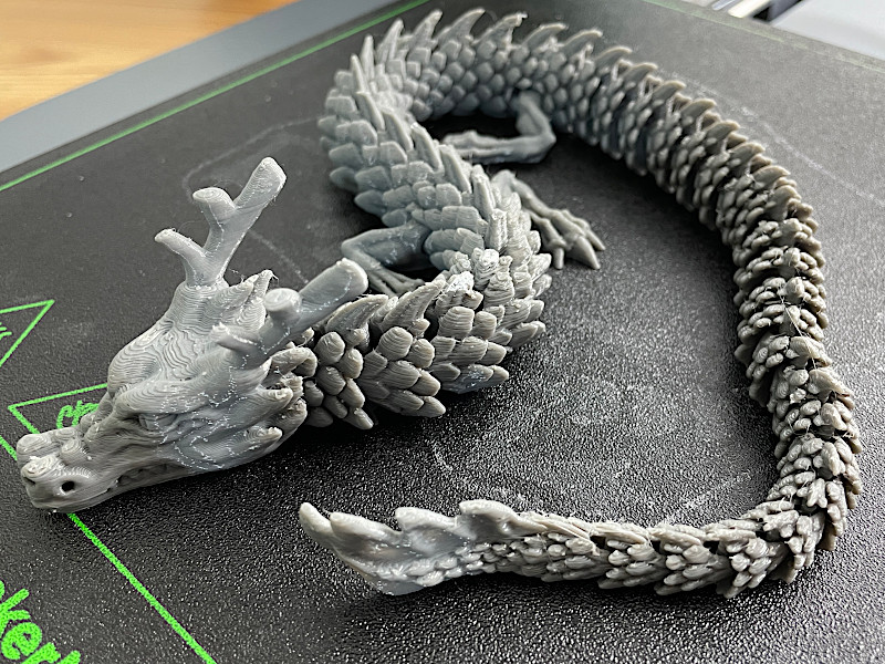 Articulated Dragon with Damaged Scales