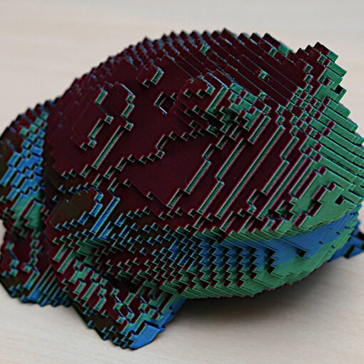 Blocky 3D Printed Toad