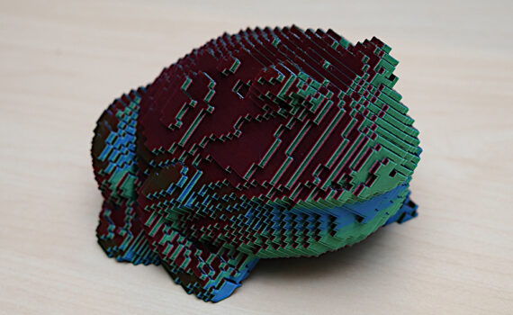 Blocky 3D Printed Toad