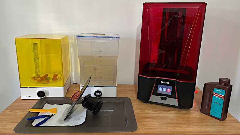 ELEGOO Saturn 3 Ultra MSLA 3D Printer and ELEGOO Mercury X Bundle Wash and  Cure Station