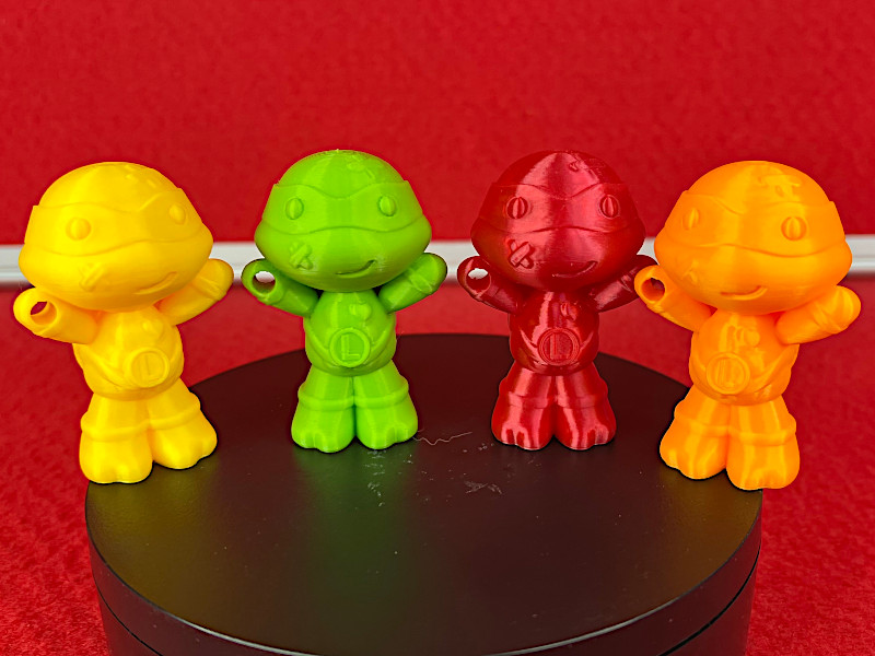 Four Mini Ninja Turtles